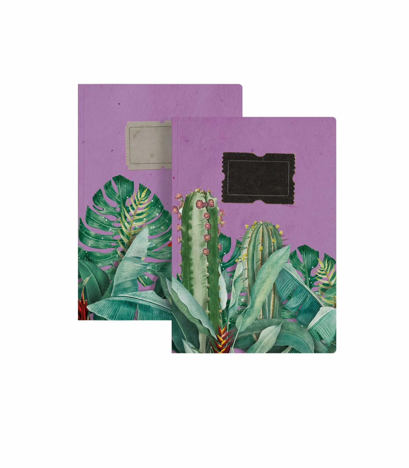 BZN2049 Mor Yeşil İkili Defter Seti - Görsel 1