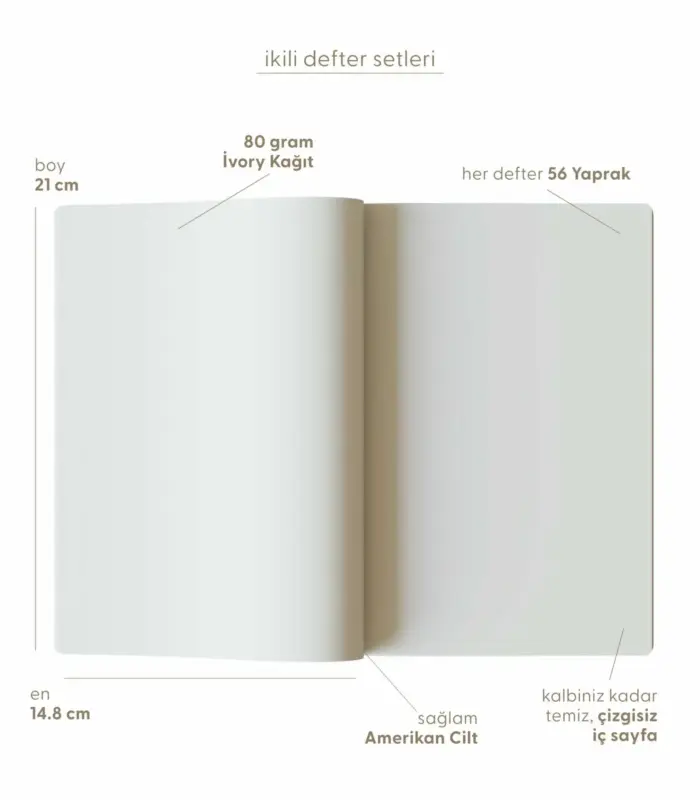 Üçüncü Geleneksel İkili Defter Seti - Görsel 5