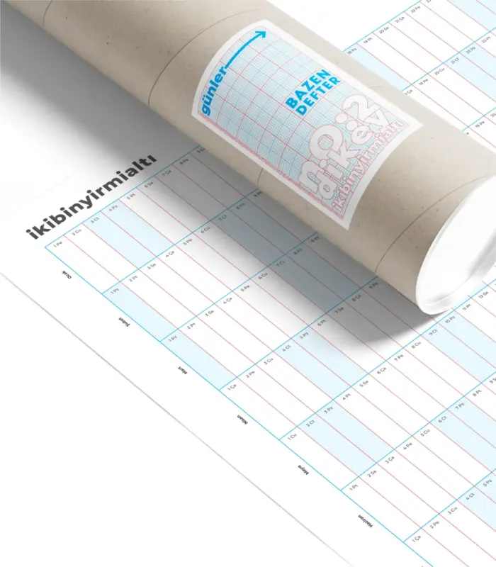 Dikey 50x70cm Yıllık Planlayıcı Poster No:2 - Görsel 5