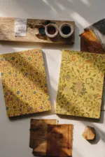 Sarı Çiçek İkili Defter Seti