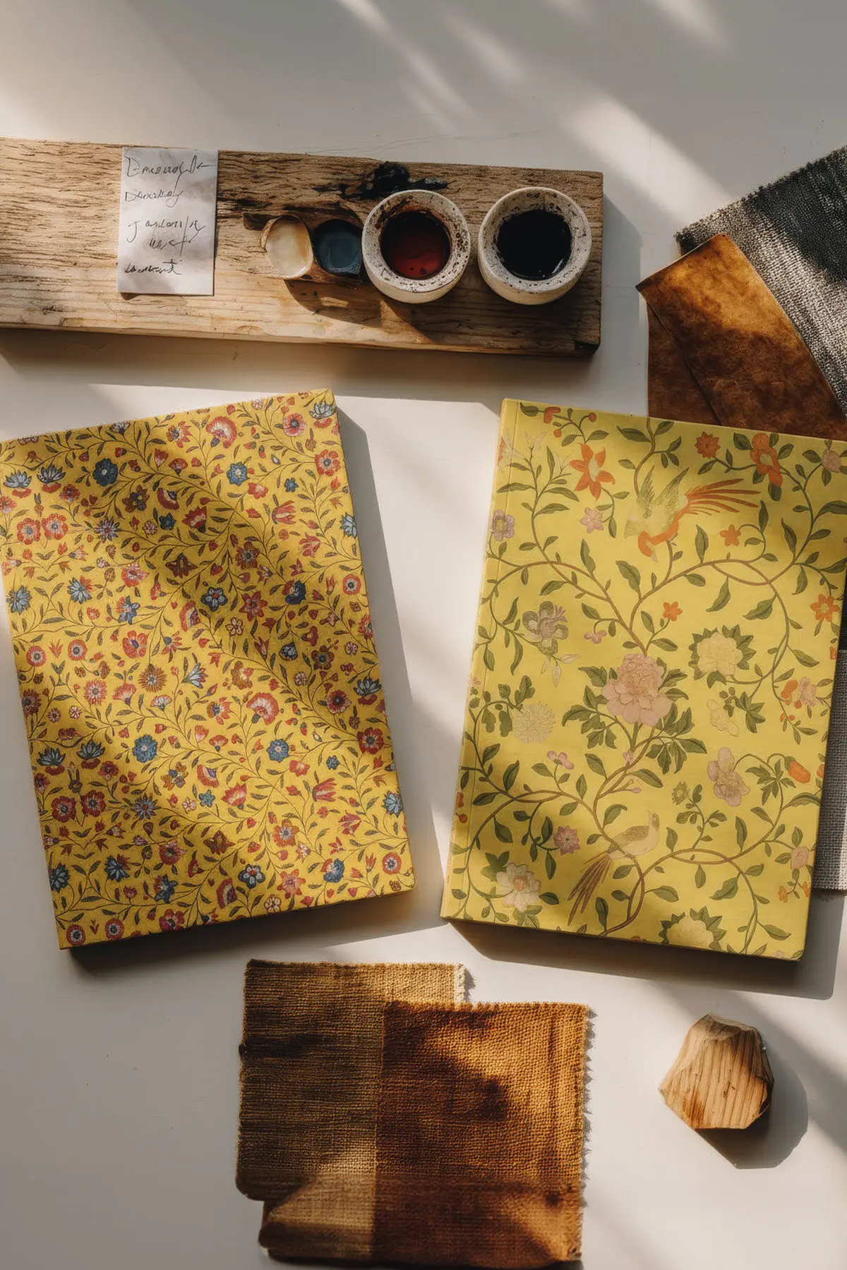 trendyolsaricicekler-1764724631.webp Sarı Çiçek İkili Defter Seti - Görsel 1