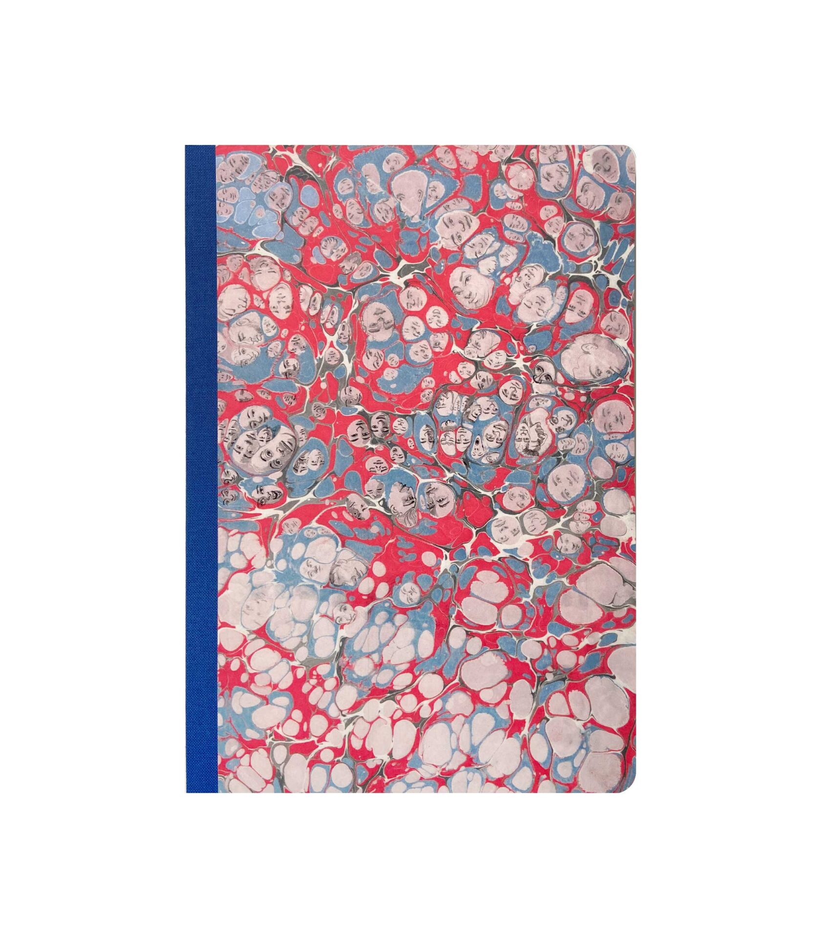 BZN630 Ebru Desenli Sırtı Bez Ciltli Defter No: AE10 - Görsel 1