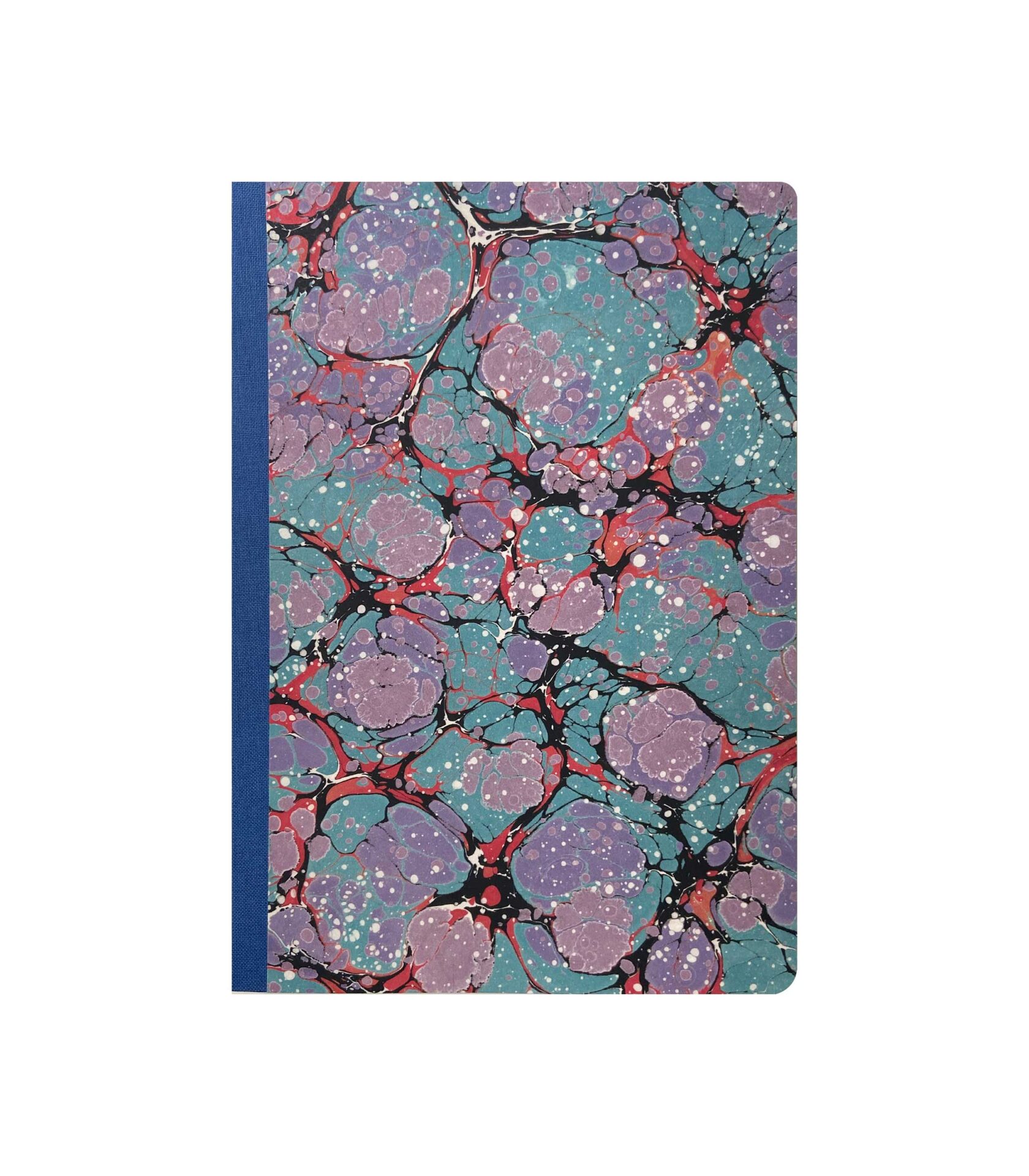 BZN637 Ebru Desenli Sırtı Bez Ciltli Defter No: AE17 - Görsel 1