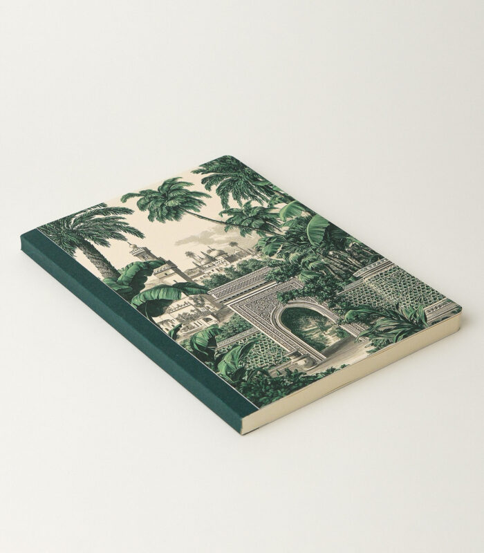 Yeşil Bahçe Sırtı Bez Ciltli Defter - Görsel 2