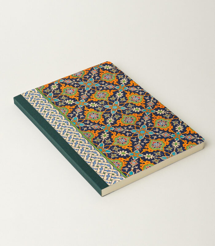 Saray Deseni Sırtı Bez Ciltli Defter - Görsel 2