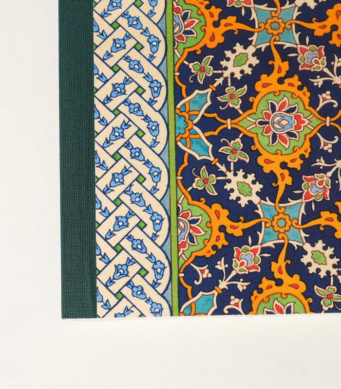 Saray Deseni Sırtı Bez Ciltli Defter - Görsel 3